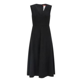 Max Mara Curva Midi Jurk - Dames - Jurken - Zwart - Maat: M Wol