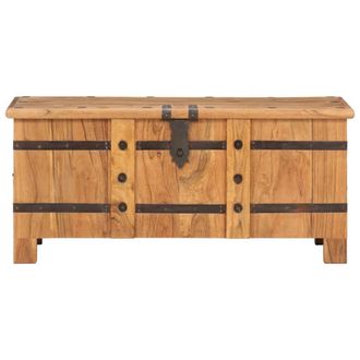 Berkfield Home Beautiful Chest 90x40x40 cm Solid Acacia Wood in Brown | Size: 90 x 40 x 40 cm