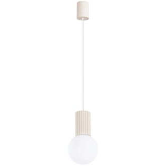 Wonderlamp L&aacute;mpara Colgante Mido Beige, 1 Luz