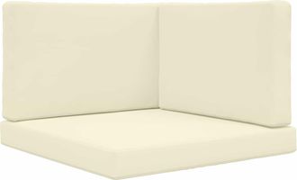 vidaXL Coj&iacute;n Para Sof&aacute; De Exterior Poli&eacute;ster Crema 80 X 80 Cm Vidaxl