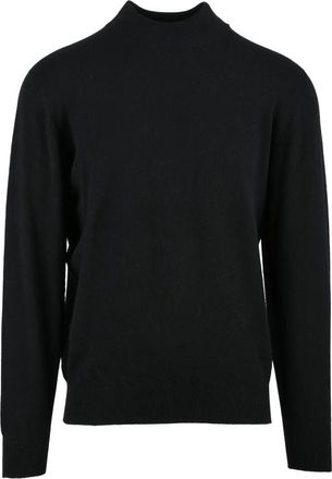 Hawico Fitted Black Cashmere Turtleneck Sweater