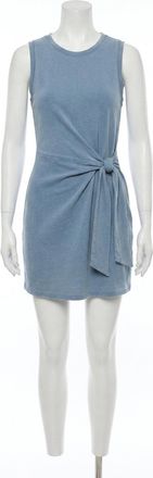 Z Supply Mattie Jersey Denim Mini Dress In Ocean Air Indigo
