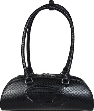 Diesel Black 1dr Dome Shoulder EW Bag