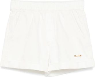 Chocoolate Shorts denim con ricamo - Toni neutri