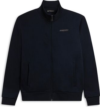Freddy Felpa full zip con collo alto e tasche interne