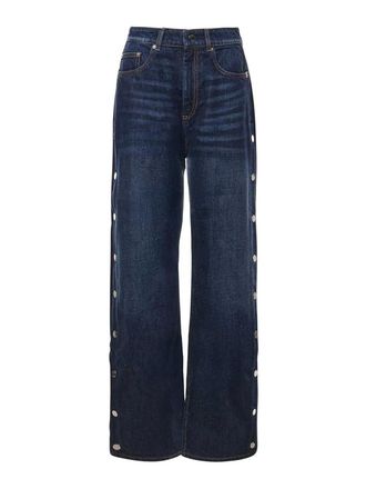 Sportmax Wide-Leg Jeans With Buttons