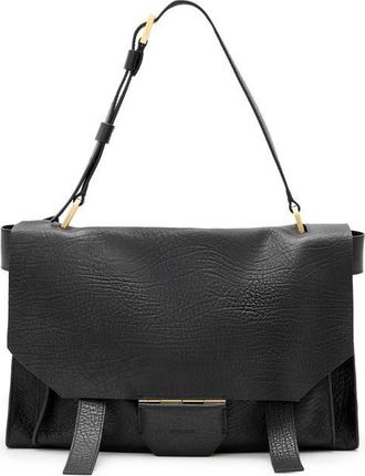 AllSaints Ursa Leather Satchel in Black at Nordstrom
