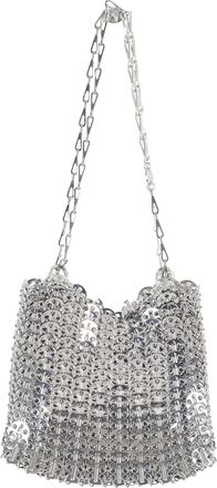 Paco Rabanne Silver 1969 Double Chain Brass Mesh Clutch