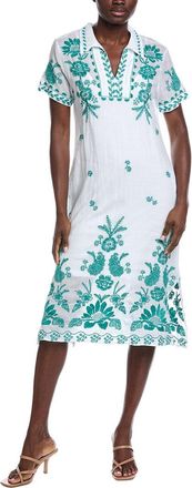 Johnny Was Henley Collared Dress