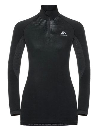 Odlo Top met hoge hals - Zwart