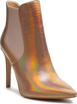 Rag & Co. Molina Iridescent Pointed Toe Bootie in Gold at Nordstrom Rack, Size 7