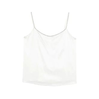 PANICALE Sleeveless Tops, female, White, Size: 2XL Round Neck Sleeveless Top