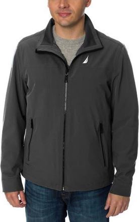 Nautica Lightweight Stretch Water Resistant Golf Jacket in Dark Grey at Nordstrom Rack, Size X-Large