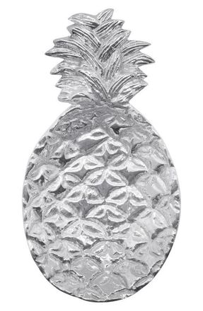 Mariposa Pineapple Trinket Sauce Dish in Silver at Nordstrom