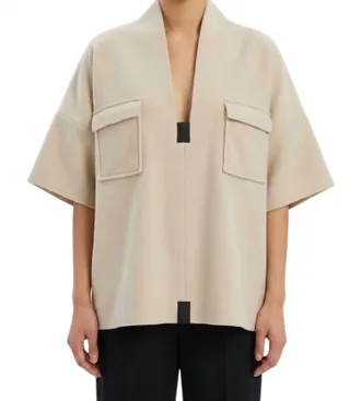 Henriette Steffensen Fleece V Neck Blouse In Kit