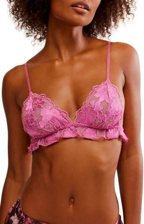 Free People Hotel Chantelle Triangle Bralette in Dawn Pink at Nordstrom Rack, Size X-Large