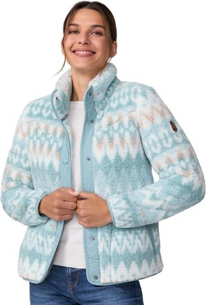 Free Country Womens Sherpa Butter Pile Button Front Jacket