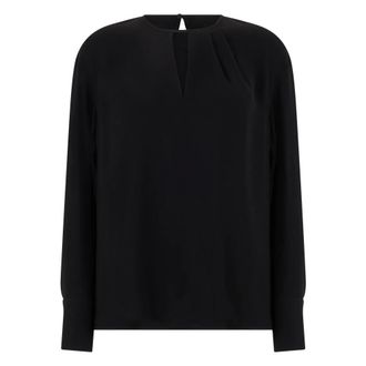 Max Mara Lightweight Cady Blouse - Dames - Blouses - Zwart - L - Polyester - Overhemden