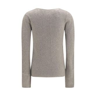 Rick Owens Womens Gray Cashmere Sweater Clothing