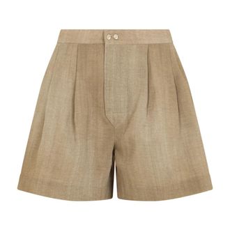 Ermanno Scervino St Denim Shorts - Dames - Korte Broeken - Beige - XS - Denim - Korte Broeken