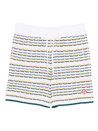 Casablanca patterned shorts - White