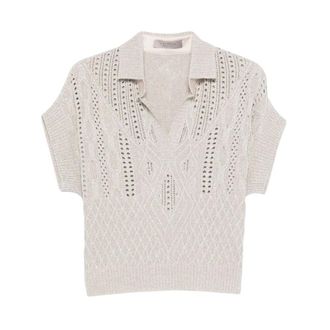 D.exterior Polo Shirts, female, Beige, Size: L D Exterior T-shirts and Polos Beige