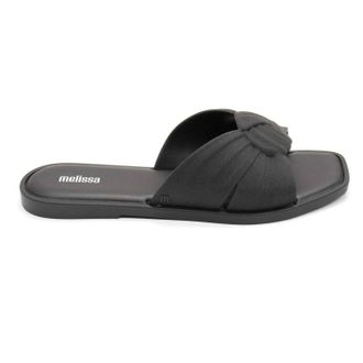 Melissa Womens Plush Sandals In Black