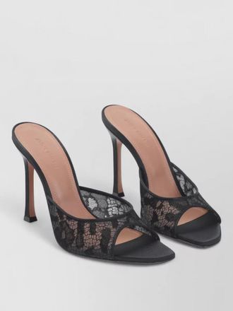 Amina Muaddi alexa lace slipper stiletto heel mule