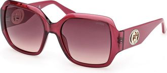 Guess GU00283 69T Womens Sunglasses Burgundy Size 57