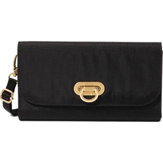 Baggallini Coastal Flip Lock RFID Phone Wallet Crossbody Bag in Black With Gold Hardware at Nordstrom