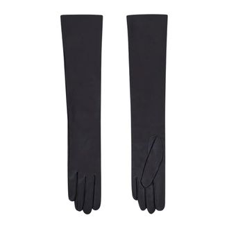 Cortana Accessoires, Dames, Grijs, M, Leer, Jin Long Leren Handschoenen