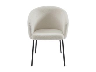 VENTE-UNIQUE.COM Set de 2 sillas tela crema