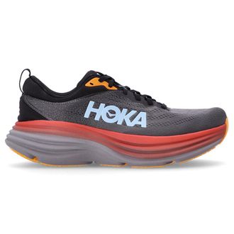 Hoka One One Hoka Bondi 8 Textile Mens Running Trainers - Anthracite Castlerock - Size:UK 12.5