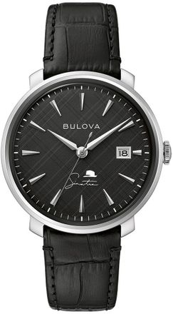 Bulova Automatikuhr &raquo;Frank Sinatra&laquo;, Armbanduhr, Herrenuhr, Damenuhr, Lederarmband, Saphirglas