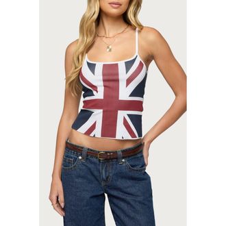 Edikted UK Babe Camisole in White at Nordstrom, Size X-Large