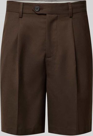 Selected Loose Fit Bermudas mit Woll-Anteil Modell OTTO in Schoko, Gr&ouml;&szlig;e XXL