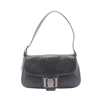 Ferragamo Pre-owned Shoulder Bag - Dames - Pre-owned - Zwart - Maat: ONE Size Leer