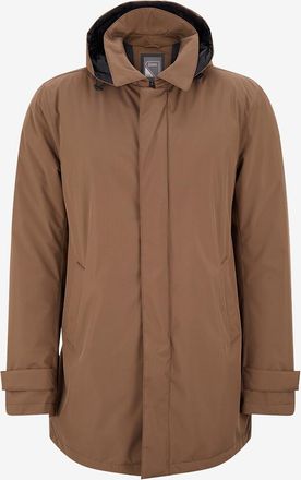 Herno Nylon-Parka mit Kapuze und Daunenfutter
