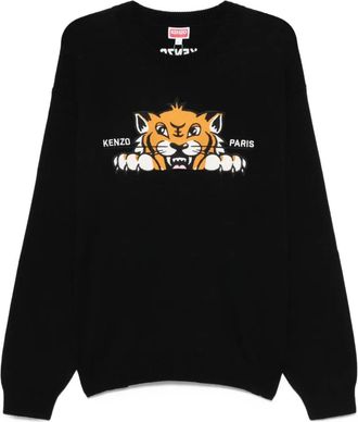 Kenzo Maglione con ricamo - Nero