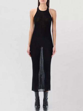 Rick Owens long ribbed racer back jersey dress
