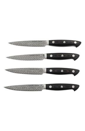 Zwilling Kramer Euroline Damascus Collection 4-Piece Steak Knives Set in Stainless Steel at Nordstrom