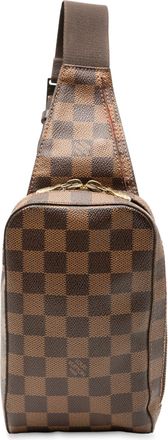 Louis Vuitton Womens Pre-owned Damier Ebene Geronimos - Brown Textile - One Size