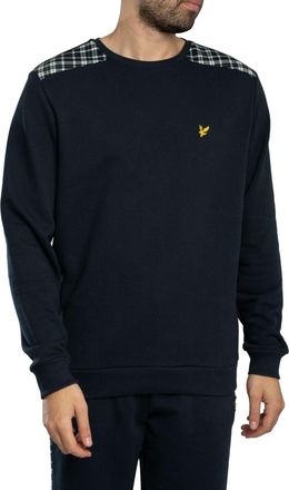 Lyle & Scott Trui Met Geruite Panelen, Blauw