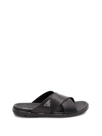 サンダル PRADA  Slippers and Clogs Men Rubber Black Men's Prada Sandals - up to −49% | Stylight