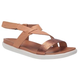 Ecco Ecco Simpil 209223 Leather Womens Hook and loop Sandals - Bronze Lion - Size:UK 6.5-7