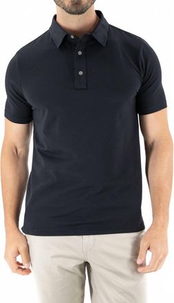 DEVIL-DOG Dungarees Feeder Stripe Polo In Black
