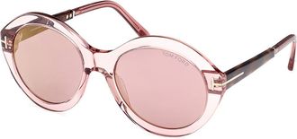 Tom Ford FT1088 SERAPHINA 72Z Womens Sunglasses Pink Size 55