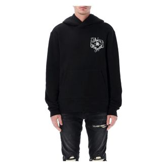 Amiri Hoodies & sweatvesten, Heren, Zwart, M, Katoen, Hollywood Zip Hoodie