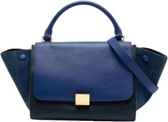 Celine Pre-owned Handbags, female, Blue, Size: ONE SIZE Pre-owned The Trapeze