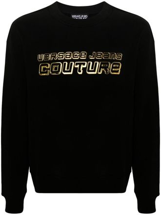 Versace Jeans Couture T-shirt met logo - Zwart
